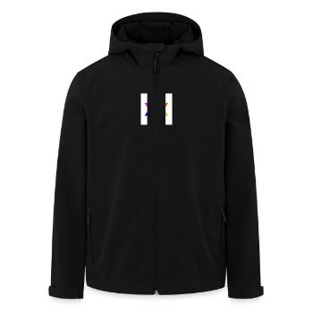 Israel lgbt flagge - Recycelte Männer Softshell-Jacke von Stanley/Stella - Schwarz - Vorne - AI Model Male 185 light (185cm)