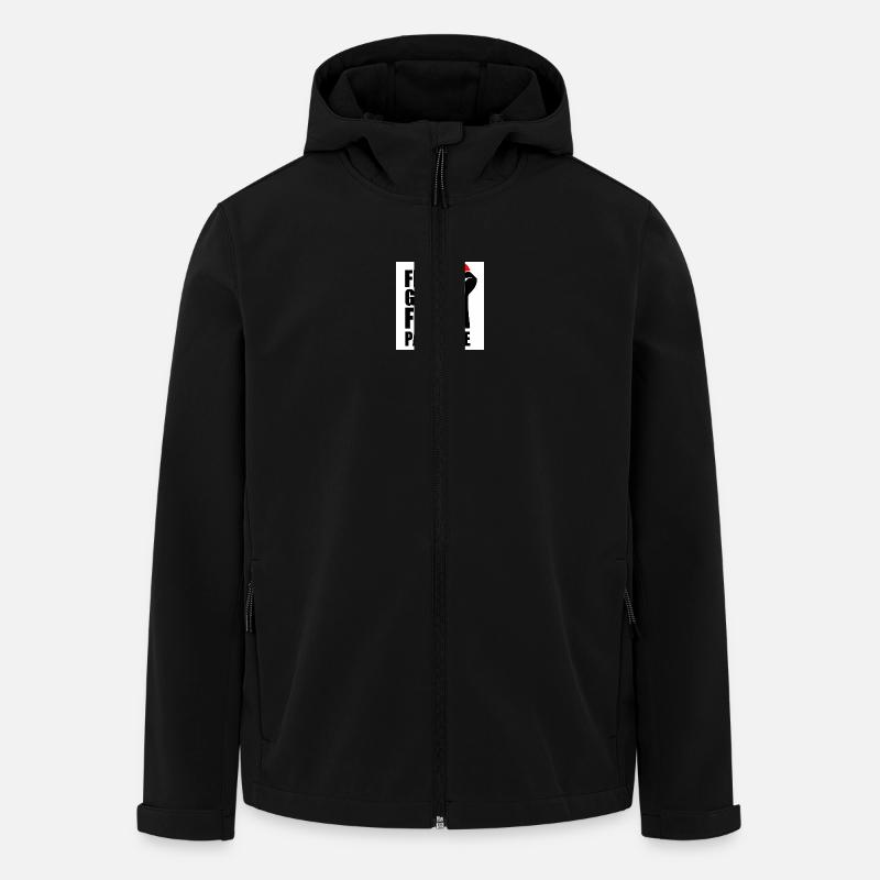 Free gaza Free palestine - Men’s Recycled Softshell Jacket by Stanley/Stella - black