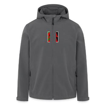 Gaza - Veste softshell homme en polyester recyclé Stanley/Stella - charbon - Devant - AI Model Male 185 light (185cm)