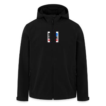 die afd ist keine alternative - Recycelte Männer Softshell-Jacke von Stanley/Stella - Schwarz - Vorne - AI Model Male 185 light (185cm)