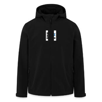Gegen jeden antisemitismus - Recycelte Männer Softshell-Jacke von Stanley/Stella - Schwarz - Vorne - AI Model Male 185 light (185cm)