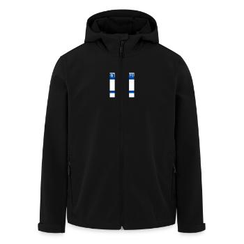 Stand with israel - Recycelte Männer Softshell-Jacke von Stanley/Stella - Schwarz - Vorne - AI Model Male 185 light (185cm)