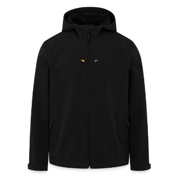 STERN. STERNE. STERN. FEST. JAHRESTAG. WEIHNACHTEN - Recycelte Männer Softshell-Jacke von Stanley/Stella - Schwarz - Vorne - AI Model Male 185 light (185cm)