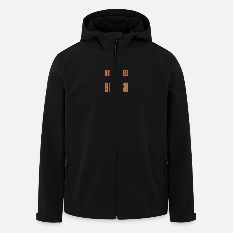 disgusted to be british - Veste softshell homme en polyester recyclé Stanley/Stella - noir