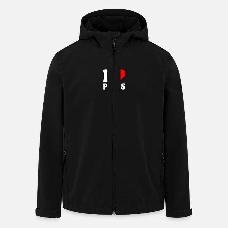 I love penis - Veste softshell homme en polyester recyclé Stanley/Stella - noir