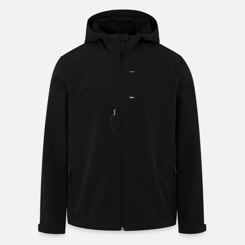 Heartbeat Climbing - Geschenkidee - Recycelte Männer Softshell-Jacke von Stanley/Stella - Schwarz