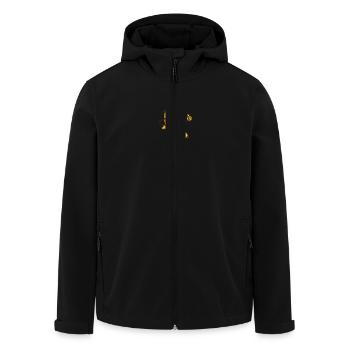 Banane Comic - Recycelte Männer Softshell-Jacke von Stanley/Stella - Schwarz - Vorne - AI Model Male 185 light (185cm)