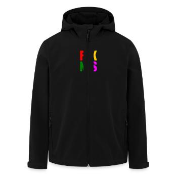 Fck nzs - Veste softshell homme en polyester recyclé Stanley/Stella - noir - Devant - AI Model Male 185 light (185cm)