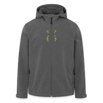 Ich Werde Großer Bruder 2025 - Recycelte Männer Softshell-Jacke von Stanley/Stella - Schwarz - Vorne - AI Model Male 185 light (185cm)