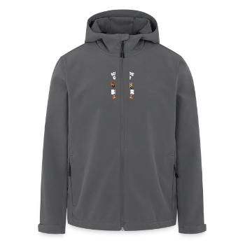 Je vais être un grand frère en 2026 - Veste softshell homme en polyester recyclé Stanley/Stella - noir - Devant - AI Model Male 185 light (185cm)