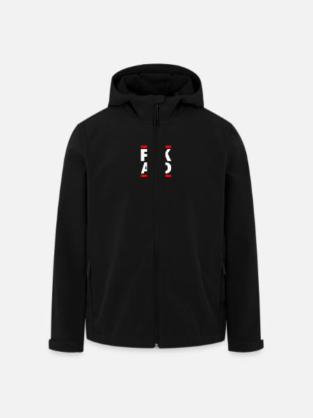 Fck afd - Recycelte Männer Softshell-Jacke von Stanley/Stella - Schwarz