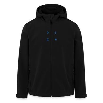 THANK YOU. ANNIVERSARY. BIRTH. RETIREMENT. THANK YOU - Men’s Recycled Softshell Jacket by Stanley/Stella - black - Front - AI Model Male 185 light (185cm)