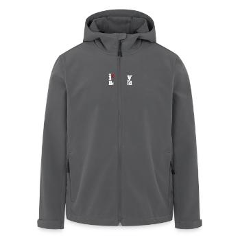 I love my boyfriend - Recycelte Männer Softshell-Jacke von Stanley/Stella - Anthrazit - Vorne - AI Model Male 185 light (185cm)
