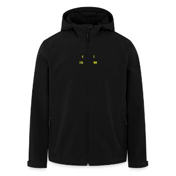 please be patient i have autism - Recycelte Männer Softshell-Jacke von Stanley/Stella - Schwarz - Vorne - AI Model Male 185 light (185cm)