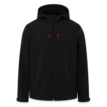 Femboy - Recycelte Männer Softshell-Jacke von Stanley/Stella - Schwarz - Vorne - AI Model Male 185 light (185cm)