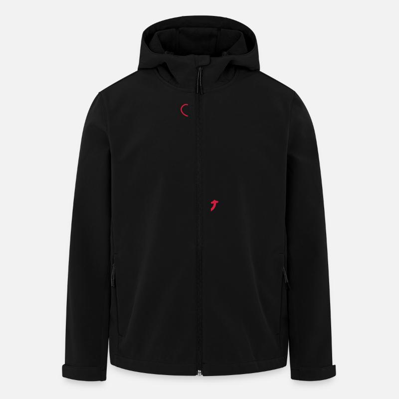 herzbalon_anker_01 - Veste softshell homme en polyester recyclé Stanley/Stella - noir