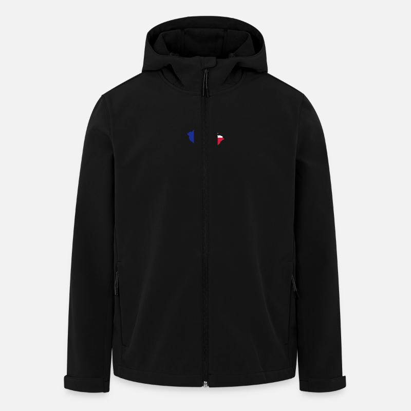 Czech Republic Shape - Recycelte Männer Softshell-Jacke von Stanley/Stella - Schwarz