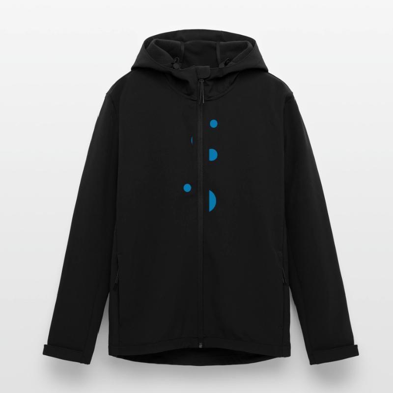 blue_bubbles pattern Men’s Recycled Softshell Jacket by Stanley/Stella