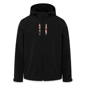 Sb20c9632574e455ca03e46bcce7a1f28k - Veste softshell homme en polyester recyclé Stanley/Stella - noir - Devant - AI Model Male 185 light (185cm)