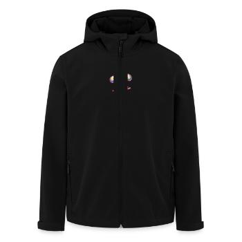 Alien Easter Juggler: Egg Acrobatics - Men’s Recycled Softshell Jacket by Stanley/Stella - black - Front - AI Model Male 185 light (185cm)