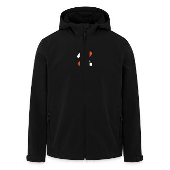 Poker - Men’s Recycled Softshell Jacket by Stanley/Stella - black - Front - AI Model Male 185 light (185cm)