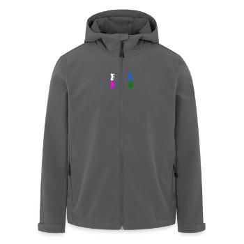 Free hugs - Men’s Recycled Softshell Jacket by Stanley/Stella - black - Front - AI Model Male 185 light (185cm)