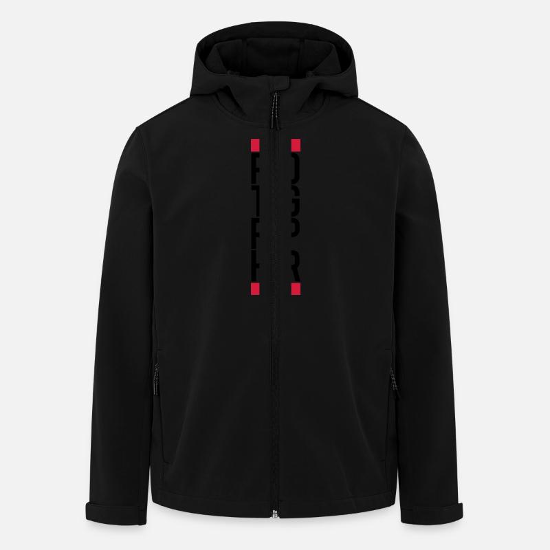 Cool Text Logo Photographer - Men’s Recycled Softshell Jacket by Stanley/Stella - black