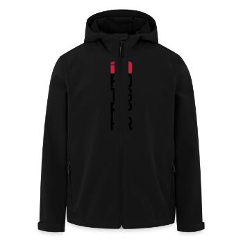 Text Logo Photographer - Recycelte Männer Softshell-Jacke von Stanley/Stella - Schwarz - Vorne - AI Model Male 185 light (185cm)