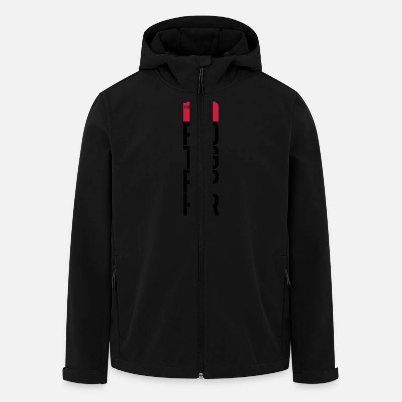 Text Logo Photographer - Men’s Recycled Softshell Jacket by Stanley/Stella - black