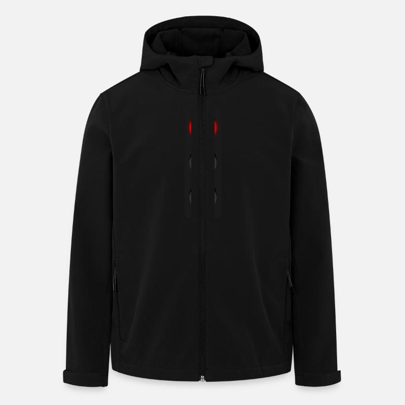 Ampel rot - Recycelte Männer Softshell-Jacke von Stanley/Stella - Schwarz
