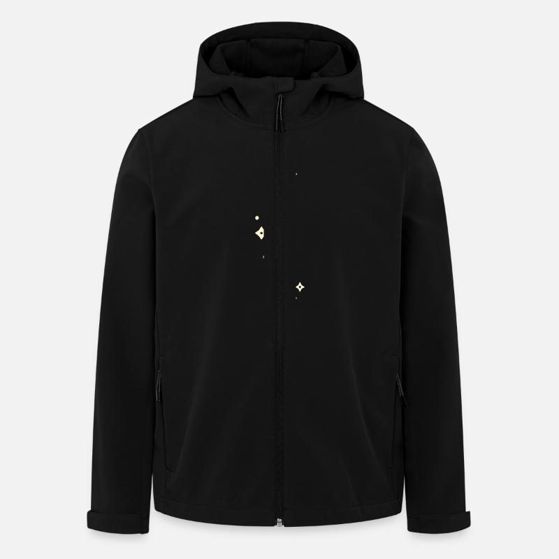 Glitzersterne Linie - Recycelte Männer Softshell-Jacke von Stanley/Stella - Schwarz