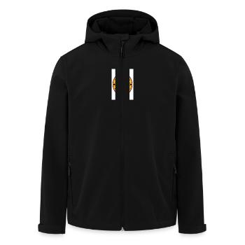 StäV Logo - Recycelte Männer Softshell-Jacke von Stanley/Stella - Schwarz - Vorne - AI Model Male 185 light (185cm)