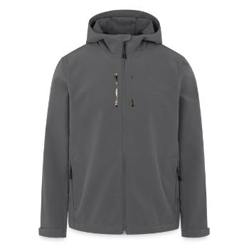Hund - Recycelte Männer Softshell-Jacke von Stanley/Stella - Schwarz - Vorne - AI Model Male 185 light (185cm)