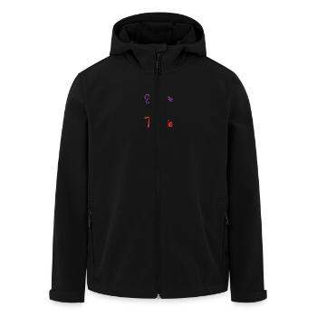 HOCHZEIT. ZUKÜNFTIGE BRAUT - Recycelte Männer Softshell-Jacke von Stanley/Stella - Schwarz - Vorne - AI Model Male 185 light (185cm)