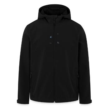 Minimalistische Panda-Baseball-Silhouette - Recycelte Männer Softshell-Jacke von Stanley/Stella - Schwarz - Vorne - AI Model Male 185 light (185cm)