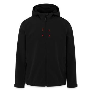 THANK YOU. ANNIVERSARY. BIRTH. RETIREMENT. THANK YOU - Men’s Recycled Softshell Jacket by Stanley/Stella - black - Front - AI Model Male 185 light (185cm)