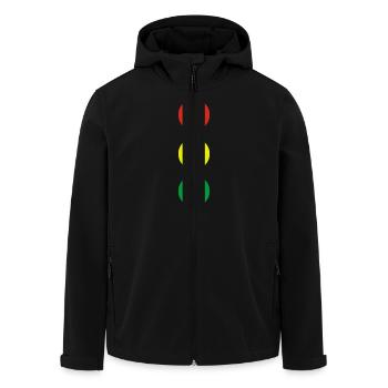 Ampel - Recycelte Männer Softshell-Jacke von Stanley/Stella - Schwarz - Vorne - AI Model Male 185 light (185cm)