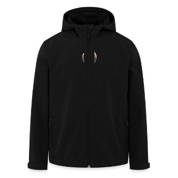 Amsterdam Skyline Holiday Design - Men’s Recycled Softshell Jacket by Stanley/Stella - black - Front - AI Model Male 185 light (185cm)