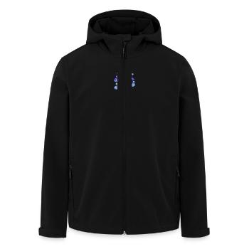MAMAN. FÊTE DES MÈRES. BONNE FÊTE MAMAN. JE T'AIME - Veste softshell homme en polyester recyclé Stanley/Stella - noir - Devant - AI Model Male 185 light (185cm)