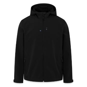 Maus Ratte Eishockey Silhouette Minimalistisch - Recycelte Männer Softshell-Jacke von Stanley/Stella - Schwarz - Vorne - AI Model Male 185 light (185cm)