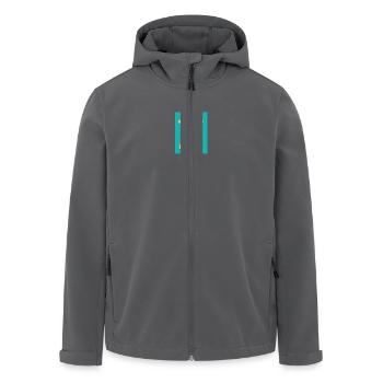 BONNE FÊTE PAPA. PAPA. FÊTE DES PÈRES. BONNE FÊTE - Veste softshell homme en polyester recyclé Stanley/Stella - noir - Devant - AI Model Male 185 light (185cm)
