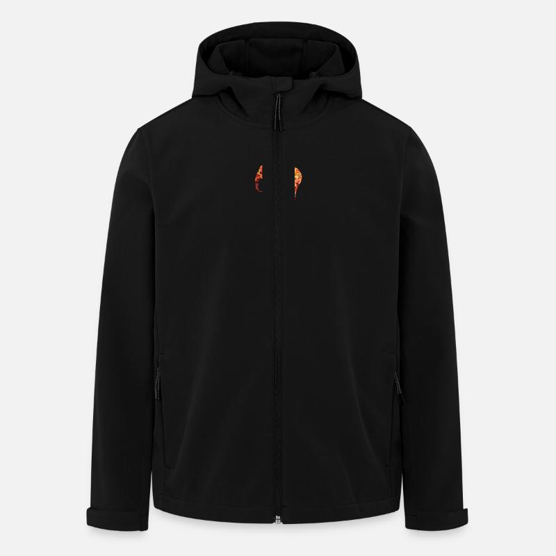 Elefant im Herbstlaub - Recycelte Männer Softshell-Jacke von Stanley/Stella - Schwarz