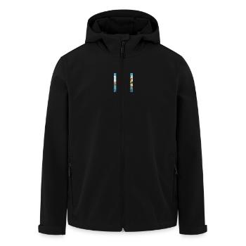 Malte Valletta Port Straight Cut Design - Veste softshell homme en polyester recyclé Stanley/Stella - noir - Devant - AI Model Male 185 light (185cm)