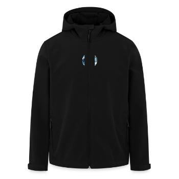 Bonhomme de neige d’hiver Surfeur Vagues de glace Snowland Mouton - Veste softshell homme en polyester recyclé Stanley/Stella - noir - Devant - AI Model Male 185 light (185cm)