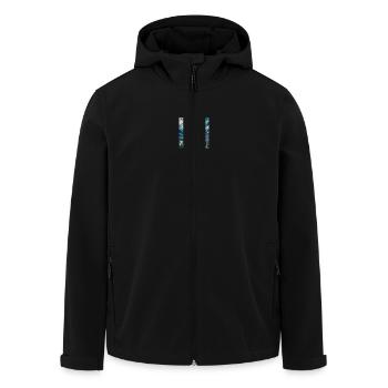 Andermatt, Suisse - Un élégant paradis hivernal pour - Veste softshell homme en polyester recyclé Stanley/Stella - noir - Devant - AI Model Male 185 light (185cm)