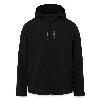 In 1974 legends were born born in 1974 - Men’s Recycled Softshell Jacket by Stanley/Stella - black - Front - AI Model Male 185 light (185cm)