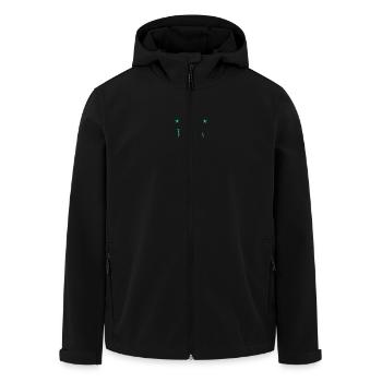 DAS BESTE VON. PAPA. ALLES GUTE ZUM GEBURTSTAG, PAPA. PAPA. VATERTAG - Recycelte Männer Softshell-Jacke von Stanley/Stella - Schwarz - Vorne - AI Model Male 185 light (185cm)