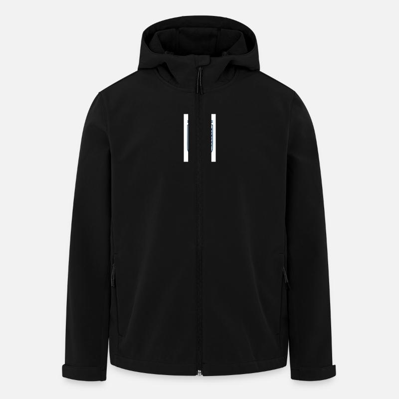Israel logo - Veste softshell homme en polyester recyclé Stanley/Stella - noir