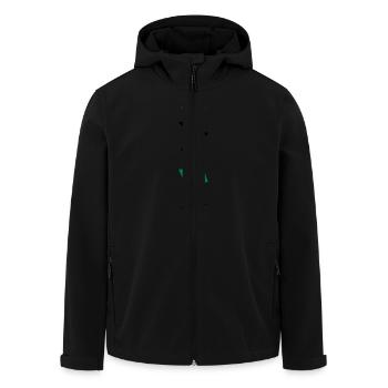 4 Gears Graffiti - Recycelte Männer Softshell-Jacke von Stanley/Stella - Schwarz - Vorne - AI Model Male 185 light (185cm)