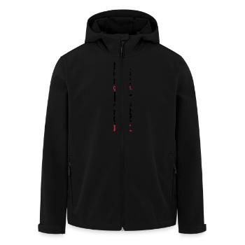 Nein, ich bin nicht gemein. Nur manchmal nicht - Recycelte Männer Softshell-Jacke von Stanley/Stella - Schwarz - Vorne - AI Model Male 185 light (185cm)